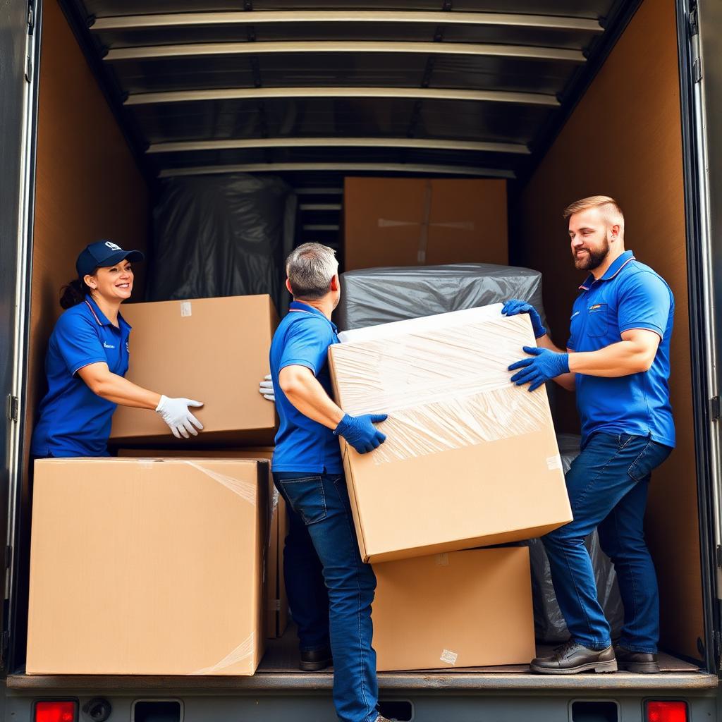 Truck Loaded Like Tetris