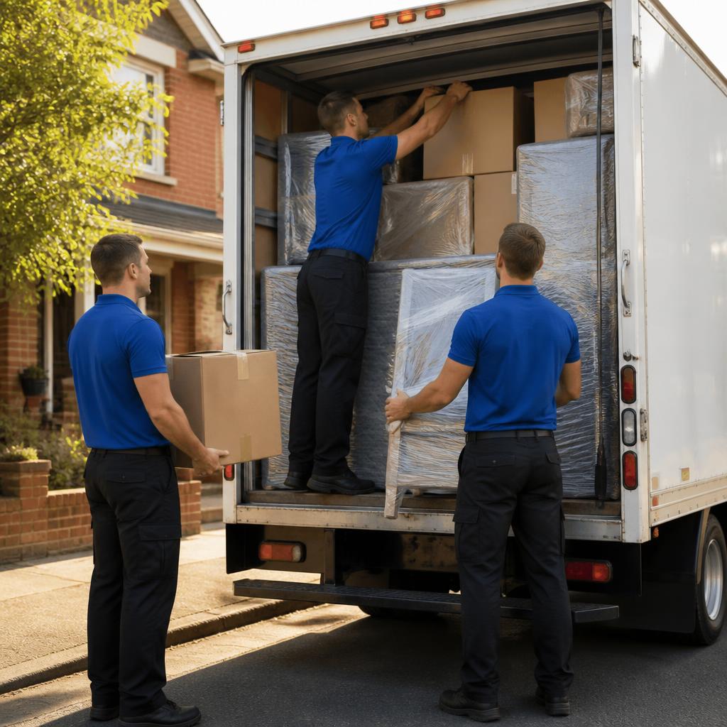 Truck Loaded Like Tetris